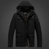 Winter Men's New Velvet Warm and Cold-proof Hooded Men's Casual Jacket Outdoor Multi-bag Workwear Cotton Coat for Men