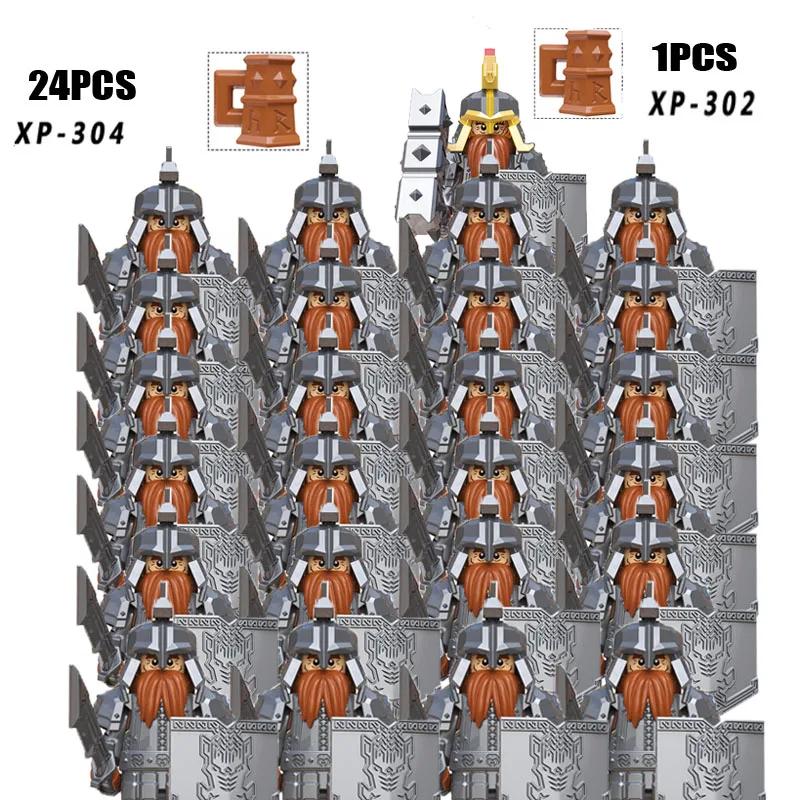 The Movie Monster-Lord Rings Dwarf Warrior Iron Foot Dane Leader of the DWARVES Building Blocks Children Toys
