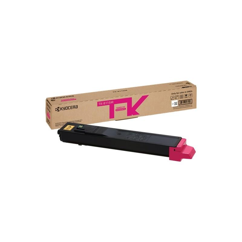 Kyocera TK8115 Magenta Original Toner Cartridge - 1T02P3BNL0/TK8115M-TK8115M