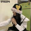 Плюшевые теплые панамы женские ретро-шапки с узором «любовь» жаккардового переплетения шерстяные шапки осень-зима теплые защитные шапки для ушей