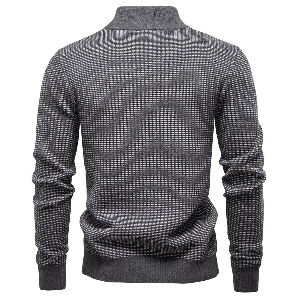 Ralph Lauren 2026 Autumn and Winter Embroidery New Men's Thick Sweater Men's Half Zipper Stand Up Collar Business Casual Sweater