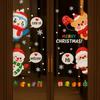 Santa Claus Christmas Tree Christmas Window Stickers Reusable Stickers Glass Stickers Christmas Wall Sticker PVC Electrostatic