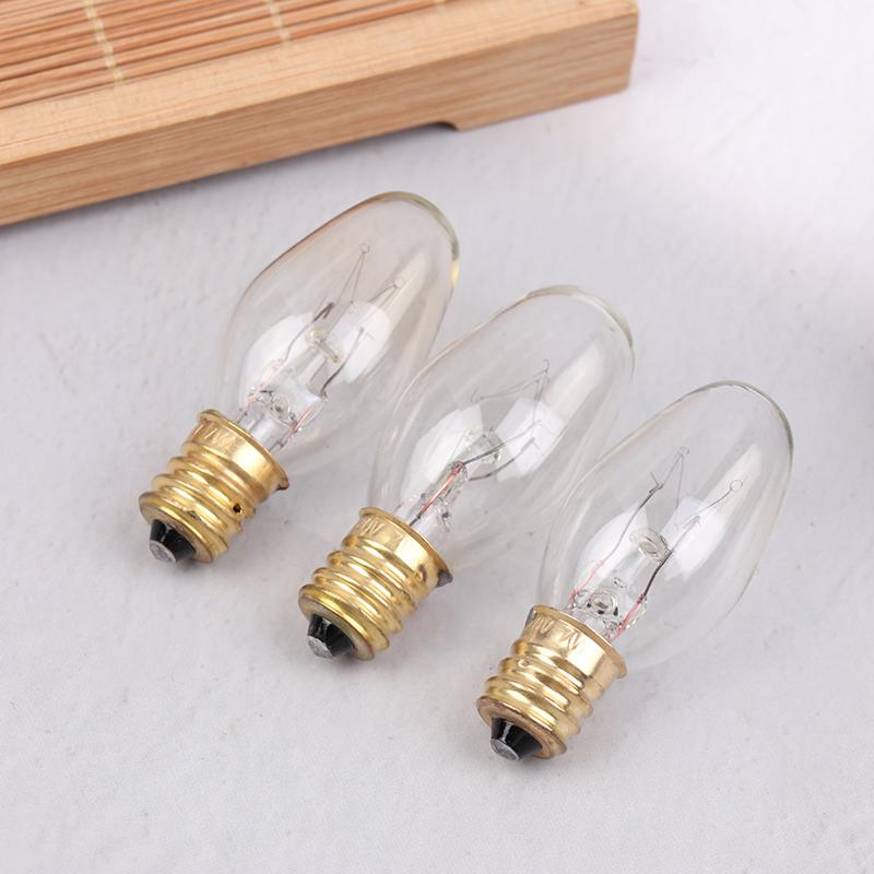 10 шт. E12 120 В 7 Вт Прозрачная лампа накаливания теплого желтого цвета для украшения, солевая вытяжка, лампа для холодильника
