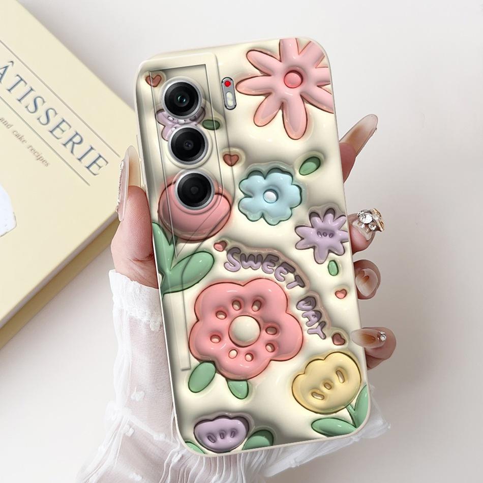 For Tecno Camon 40 Pro 4G Camon40 CM5 CM6 Cute Rabbit Cat Cartoon Phone Case For Camon 40 40Pro 4G Soft Silicone Cases Bumpers