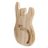 Unfinished Guitar Body Hollow Solid for Luthiers Electric Bass Replacements