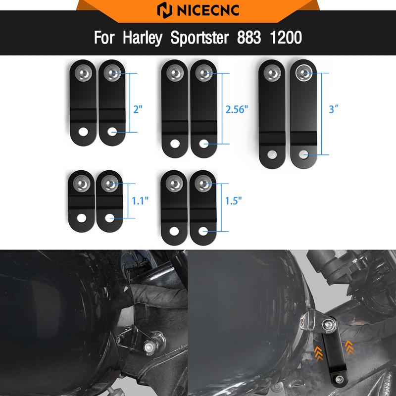 1/1,5/2/2,56/ 3-дюймовый комплект подъема бака для Harley XL1200X 2010-2018 Iron 883 XL883N 2009-2018 Sportster 883 XL883L 12-18