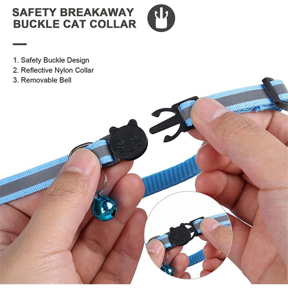 Ошейник для кошек Airtag, регулируемое светоотражающее ожерелье для безопасности домашних животных с колокольчиком, защита от потери, держатель для GPS-трекера AIRTAG