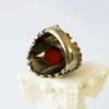 Винтажное кольцо с красным камнем: Трендовый, Универсальный Нишевый Дизайн