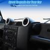 Aluminum Alloy Car Center Console Air Conditioning Air Outlet Ring Trim Sticker Accessories For Land Rover Defender 2004-2018
