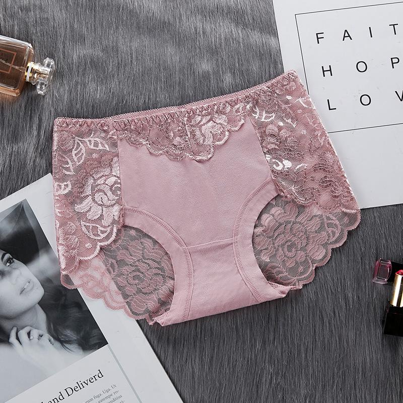 Сексуальные трусики средней талии, кружевное женское нижнее белье, утягивающее бедра, женское нижнее белье, треугольные трусики