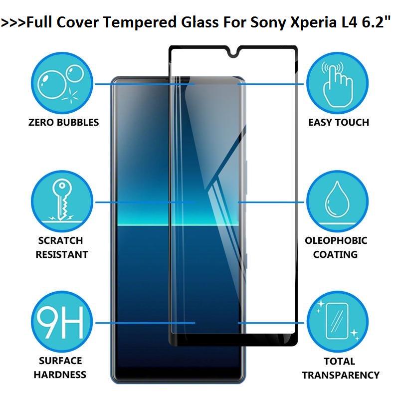 Для Sony Xperia L4/Xpeira L3/Xperia 8/Xperia 5 II III Xperia 10 Plus 2.5D полное покрытие из закаленного стекла, защитная пленка для экрана