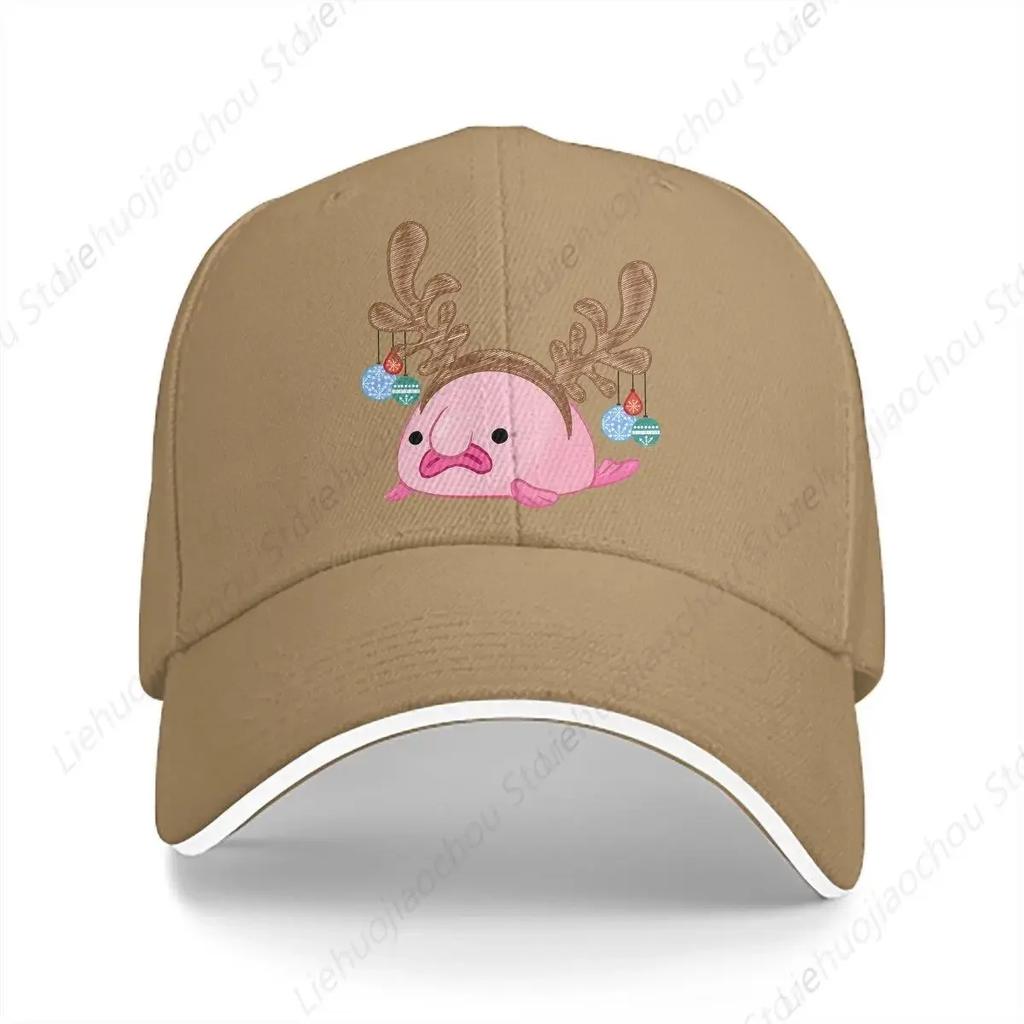 Бейсболка с оленями Унисекс Кепки Козырек Защита Snapback Рыба-капля Уродливая рыба Подарки Кепки