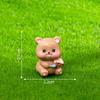 Kids Toy Camping Tiny Brown Bear Statue Resin Mini Animals Scene Model  Home Decoration