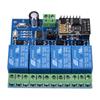 12 В постоянного тока ESP8266, 4-канальная релейная плата ESP-01, модуль WIFI для умного дома, интеллектуальная мебель, 4-канальный релейный модуль WIFI