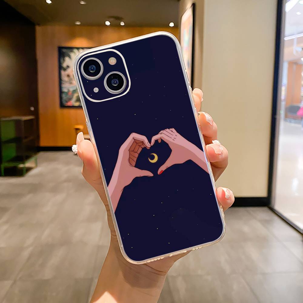 Чехол для телефона S-Sailor- Moon для iPhone17,16,15,14,13,12,11 ,Pro Max,16/15/14 Plus Прозрачный чехол