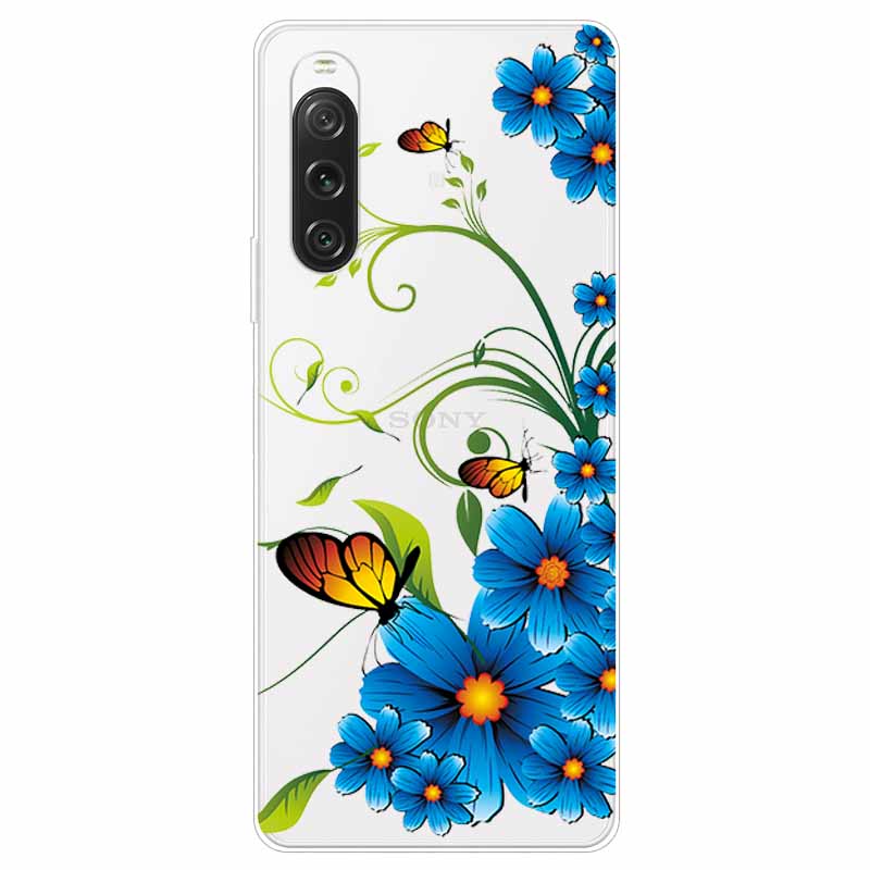 Чехол для Sony Xperia 10 V / 1 V 2023 Прозрачный ТПУ Мягкий Милый Силиконовый Прозрачный Чехол для Sony Xperia 1 10 IV Чехлы для Телефона 10V 10IV