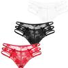 Maeau Sexy Floral Beautiful Size S Women's T-Back Underwear, Panties, Comfortable, Breathable, Absorbent, Lace, Cute, Sheer, Butt, Lingerie, #3-Pack,