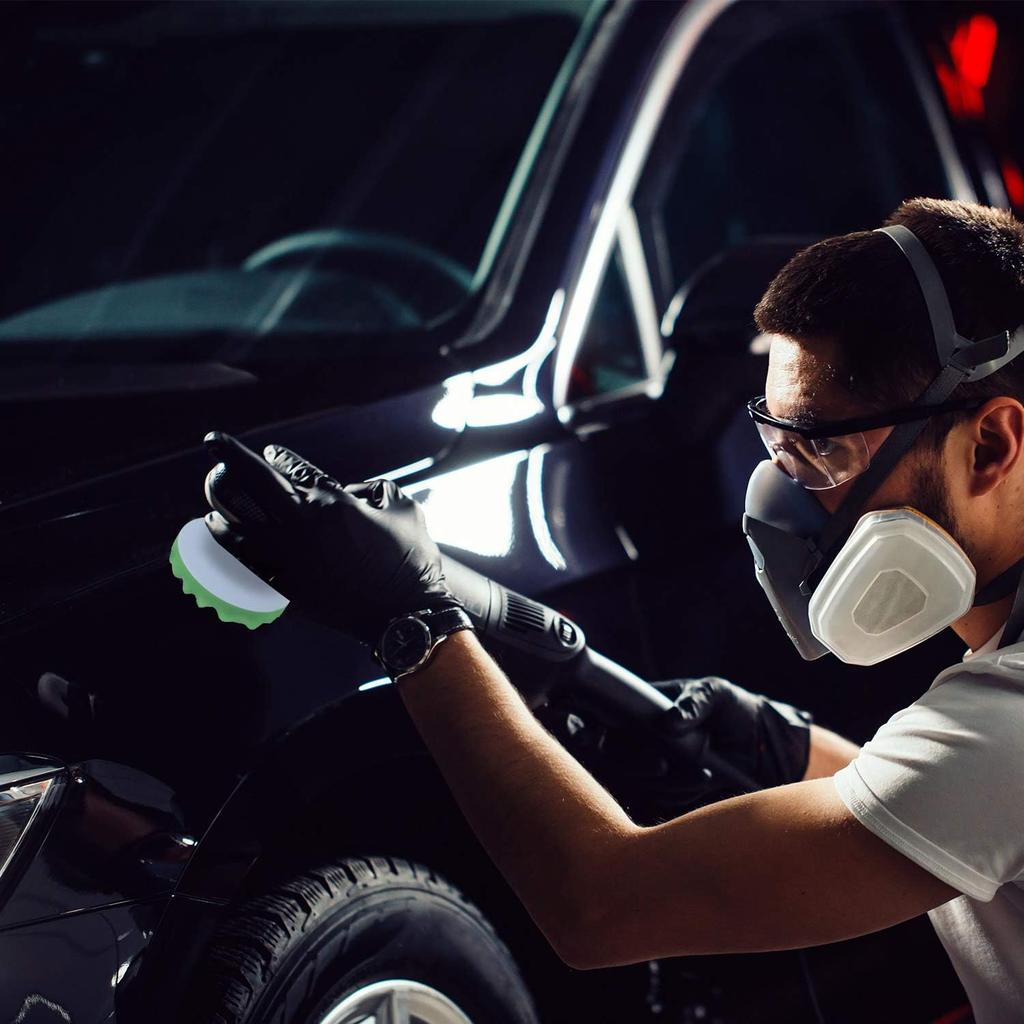 BBTO 12 Pieces Buffing Polishing Pads 6 Inch Compound Buffing Sponge Pads Cutting Polishing Kit For Car Buffer Compounding And Waxing