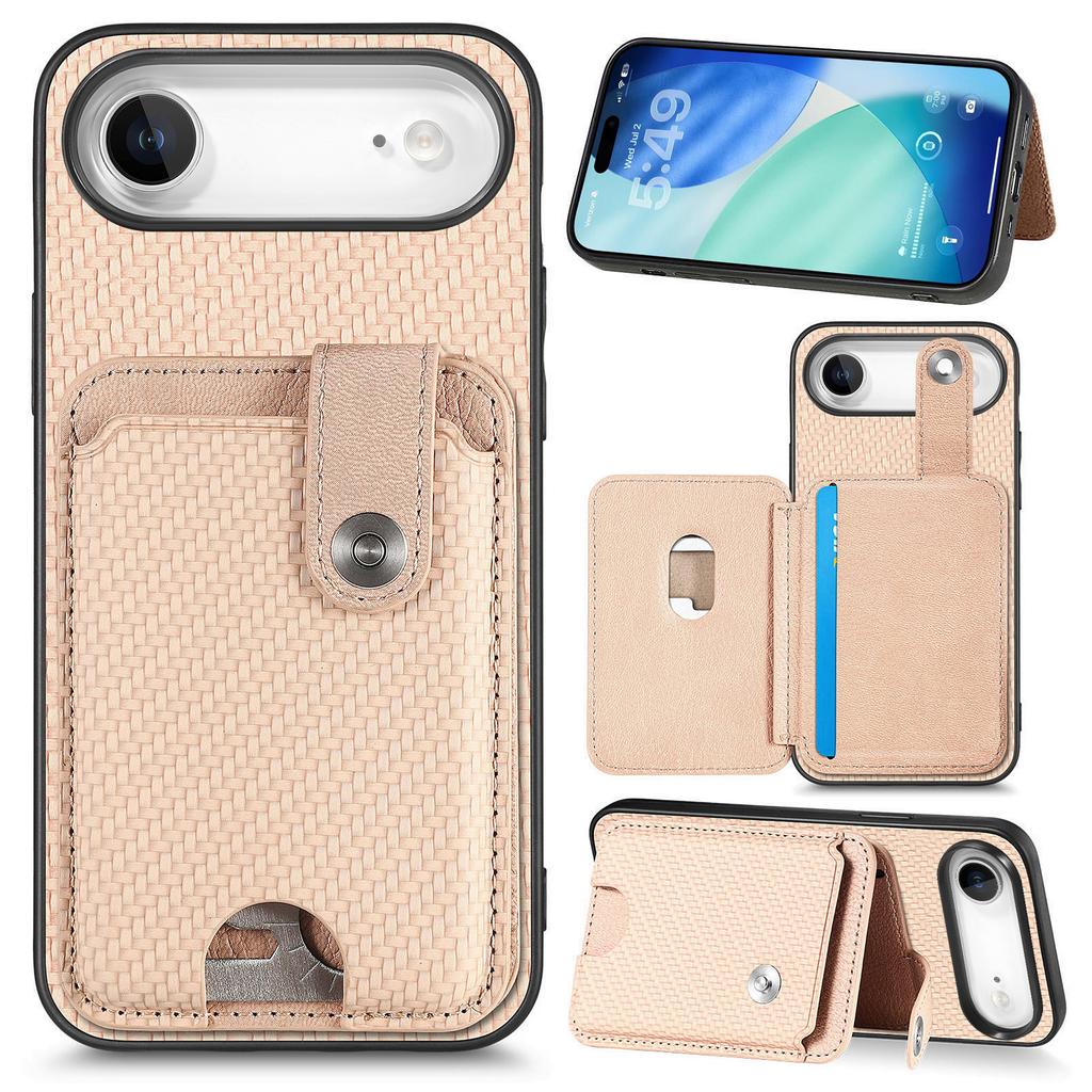 For iPhone Air Case Card Slots Kickstand Phone Back Cover with Card Tool