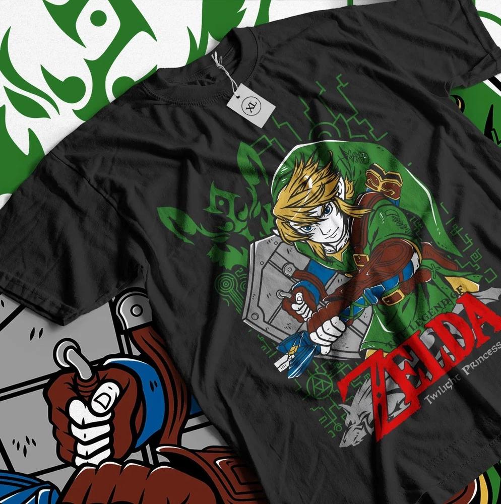 The Legend Of Zelda Tshirt Tears Of Kingdom Anime Gir Funny Tshirt Black