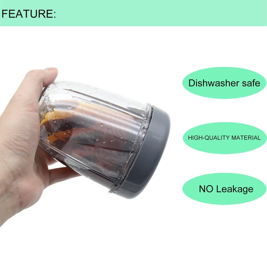 Запасные части для чаши блендера и плоской крышки совместимы с чашей блендера-соковыжималки Nutribullet 18 унций. Герметичная крышка Stay Fresh с прокладкой и заменой.