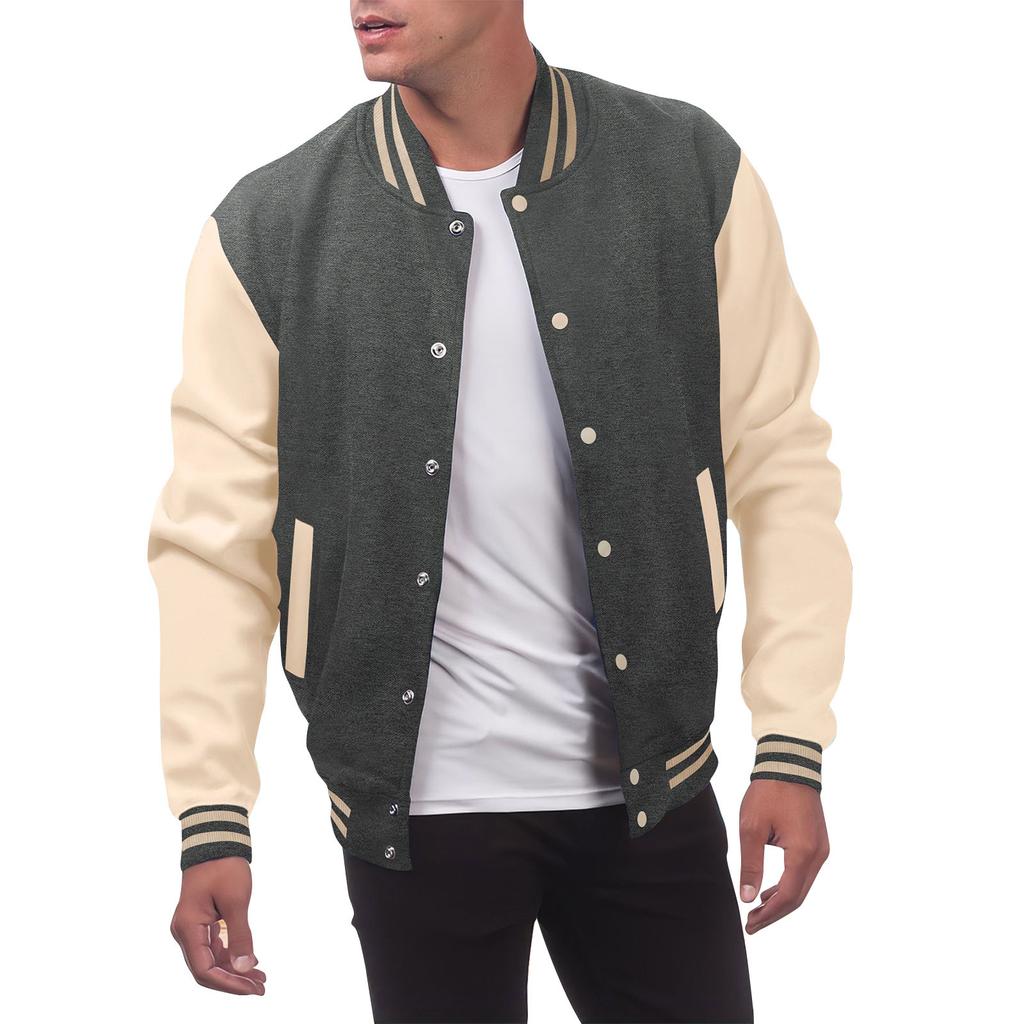 Casual And Versatile Men'S Loose Cardigans, Baseball Jerseys, Fashionable Jackets