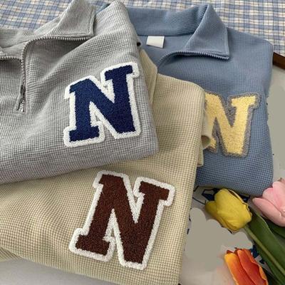 2 шт./компл., модная влагоотводящая футболка длиной до колена с застежкой-молнией и вырезом, женская однотонная футболка с широкими штанинами, комплект уличной повседневной одежды