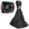 Skoda Octavia II 07-14 gear shift knob BLACK ABS + gaiter with frame 5 SPEEDS