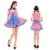 Oktoberfest Bavarian Dirndl Dress Halloween Costume Women Red Green M XL
