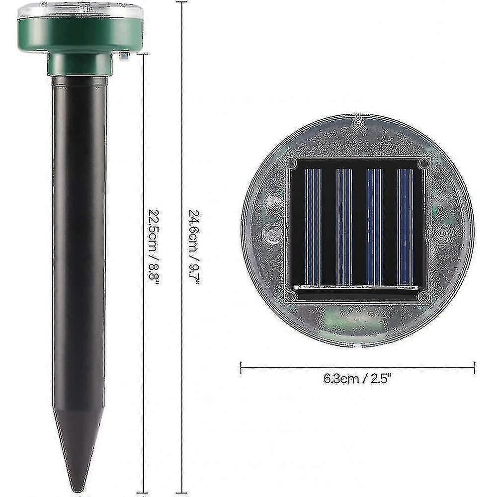 Solar Mole Repellent For Garden Yard Get Rid Of Gophers Rats