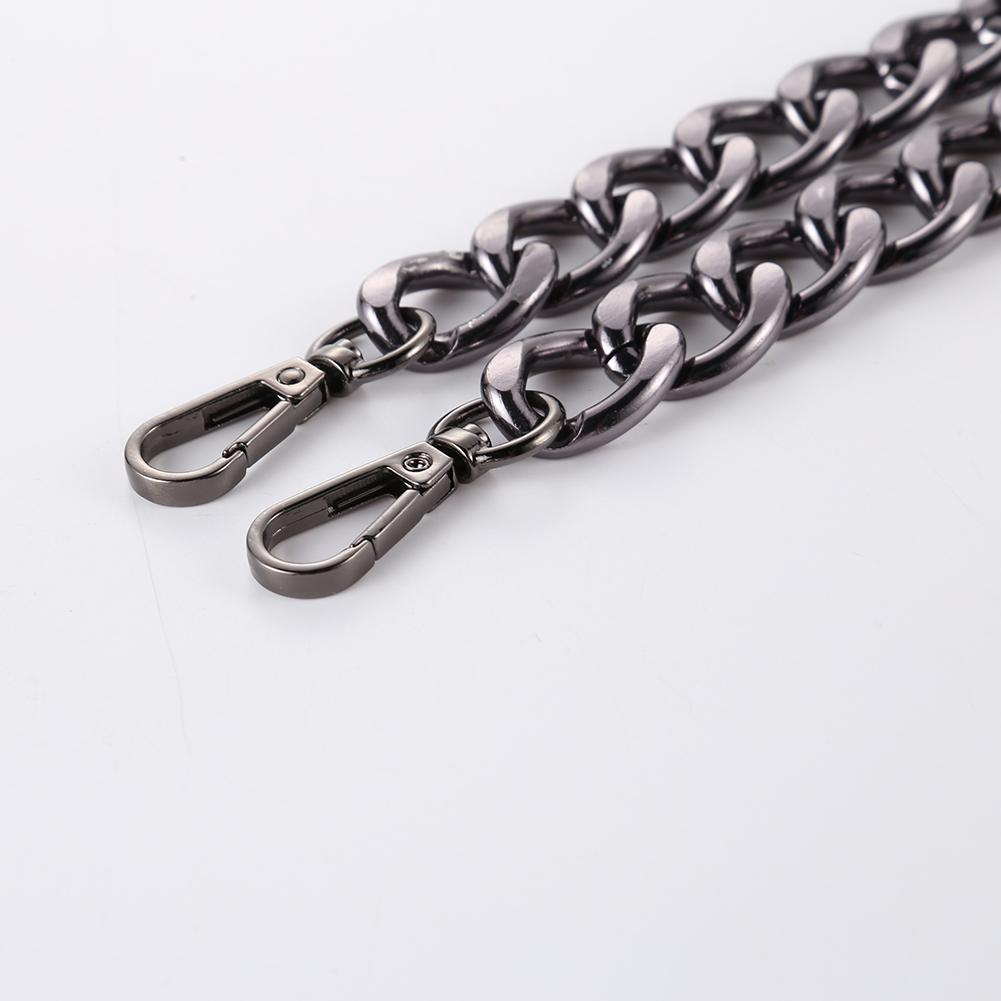 40 см панк-металлическая толстая цепочка для сумки через плечо с ручками для сумки своими руками (черный)