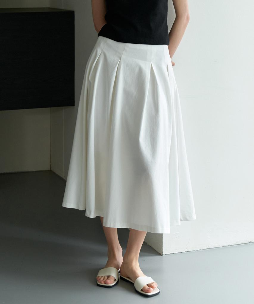 G And Gb Cotton Coconut Skirt_White