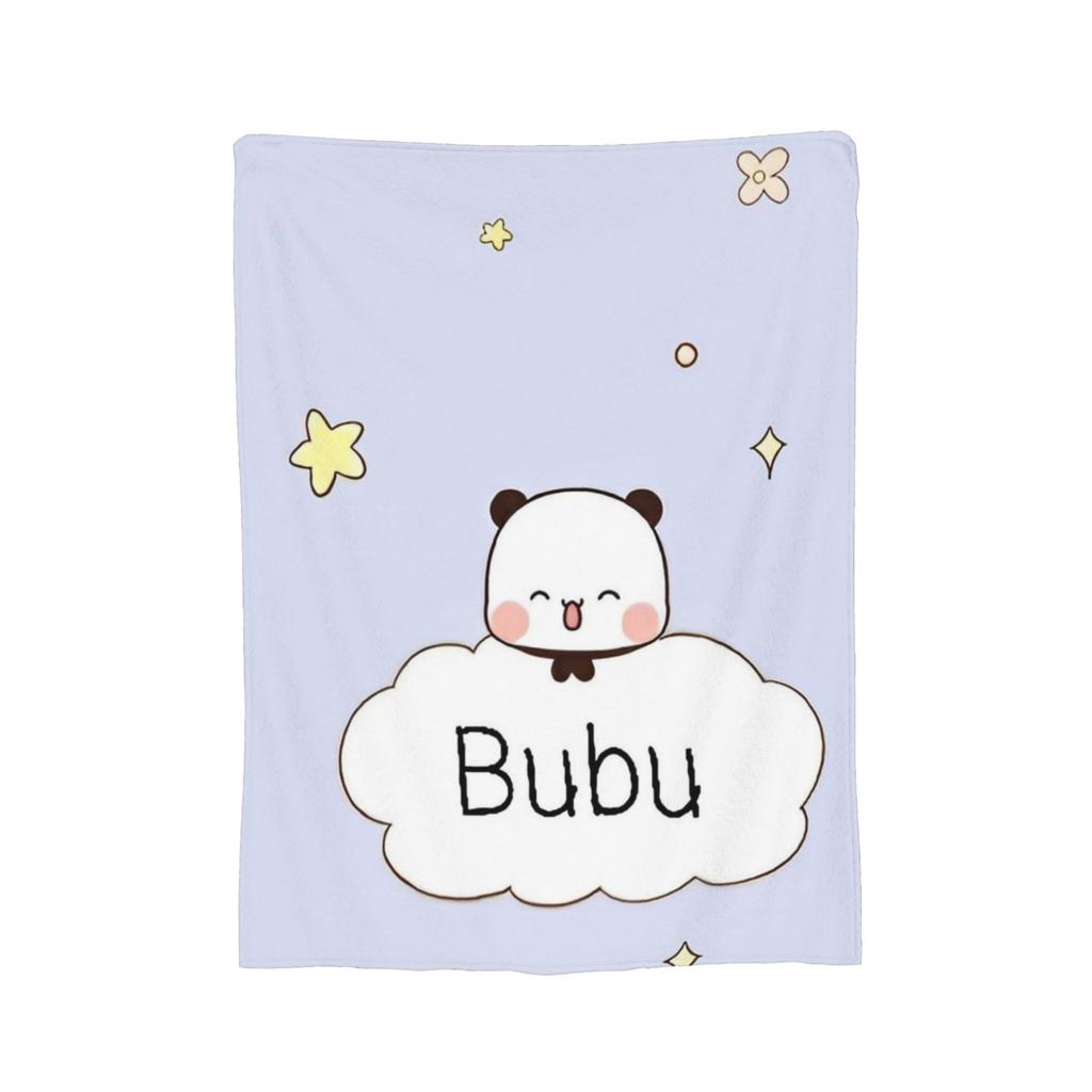 Bubu and Dudu Blanket Velvet Panda And Brownie Bear Couple Warm Throw Blanket for Bedding Couch Bed Rug