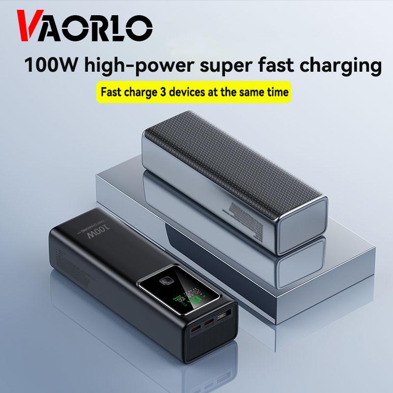 VAORLO 100 Вт сверхбыстрая зарядка портативный внешний аккумулятор PD QC 3.0 20000 мАч зарядное устройство внешний аккумулятор для Samsung iPhone Xiaomi