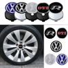 FD09-4PCS 56/60/63/65/68mm Car Tyre Wheel Center Hub Cap Sticker Cover for Volkswagen 4 Motion MTM Blue Motion Touran Tiguan R Line