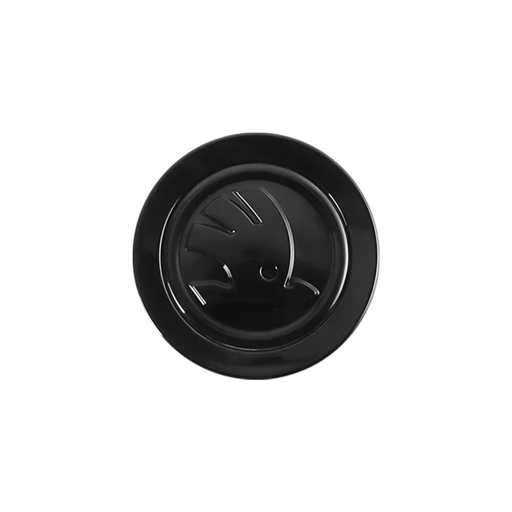 lbrdy0 1pcs Car Steering Wheel Logo Emblem Cover Sticker for Skoda Octavia Yeti VRS Roomster Citigo Combi Visions Enyaq RS iV Deriv