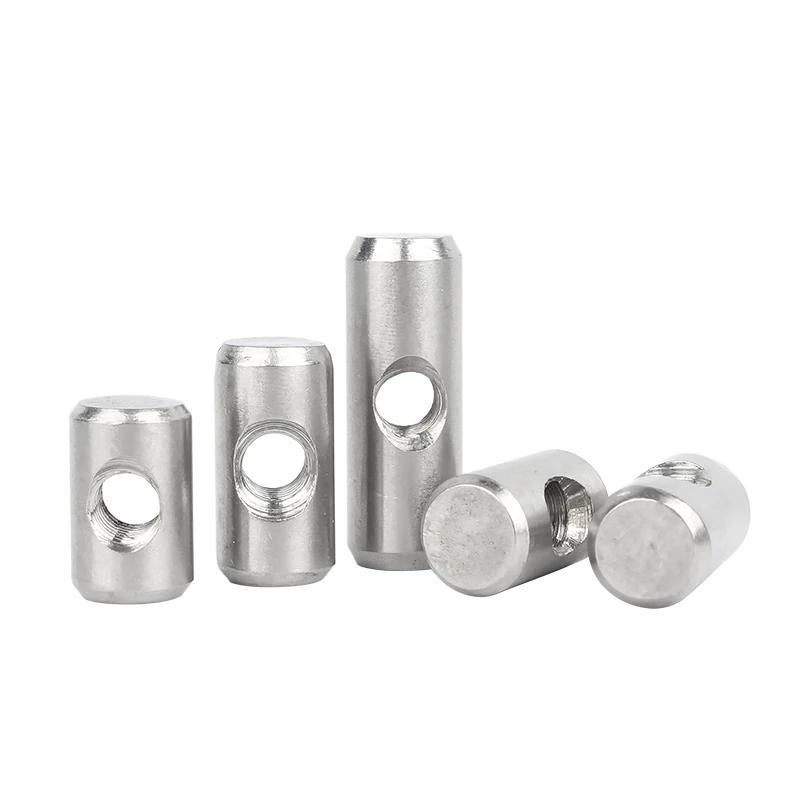 M4 M5 M6 304 Болты-бочонки из нержавеющей стали Цилиндрический штифт Дюбель Поперечное отверстие Молоток Вставная гайка Для мебельной фурнитуры из дерева