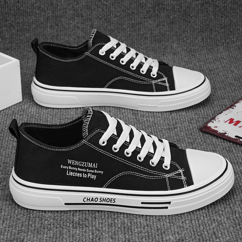 Весенние дышащие универсальные студенческие классические тканевые туфли повседневные парусиновые туфли молодежные плоские спортивные кеды