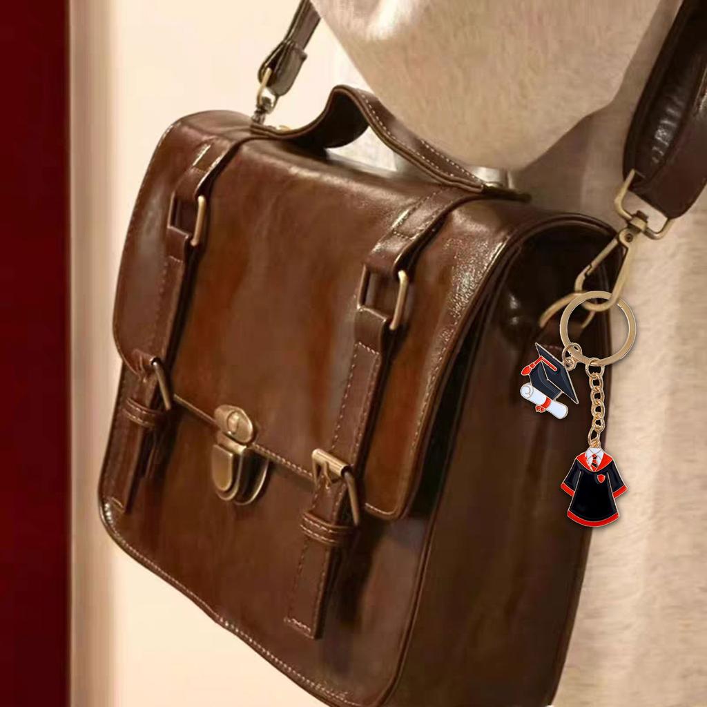 Брелок-подвеска для ключей в виде академического платья из сплава унисекс, брелок ручной работы на сумку для студентов и учителей