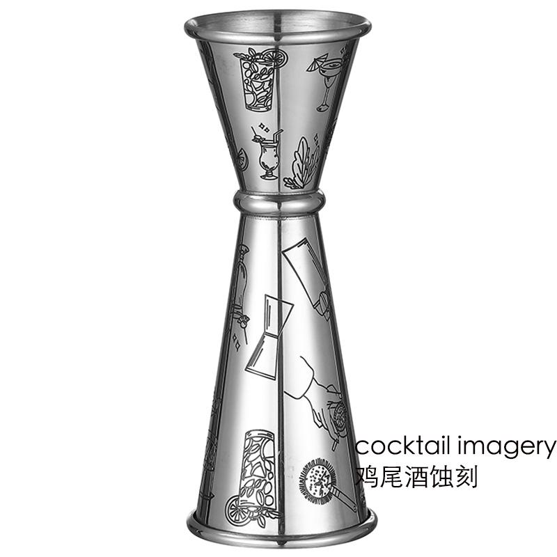 Двойной джиггер для барменства, Коктейльный джиггер 2 унции 1 унция | Мерный стаканчик для коктейлей Японский джиггер Мерка для шотов Джиггеры