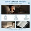 Rechargeable Flat Led Reading Book Light for Reading at Night Treasure Box Dimmable Panel Plate Lamp 3 Colors Timer Full Page Light Eye-Friendly Glow