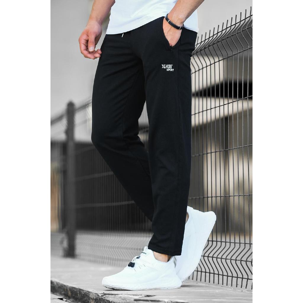 Carel Slim Fit Straight Leg Embroidered Men's Sweatpants