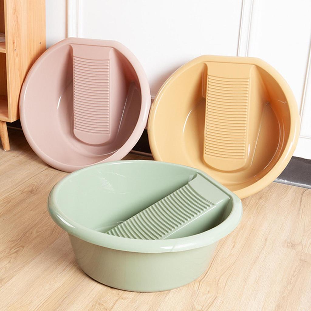 Compact Wash Bowl with Groove. Practical for on The Go Or Small Living .