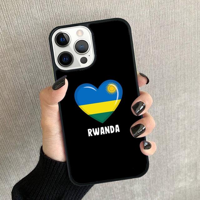 Rwanda Flag Phone Case For iPhone 17 Air 15 16 16e Pro Max 11 12 13 14 Cover For apple Max Plus coque Fundas Shell