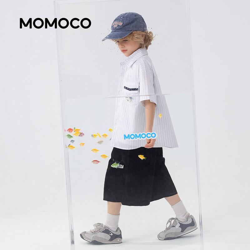 Хлопковая футболка с коротким рукавом для мальчика MOMOCO