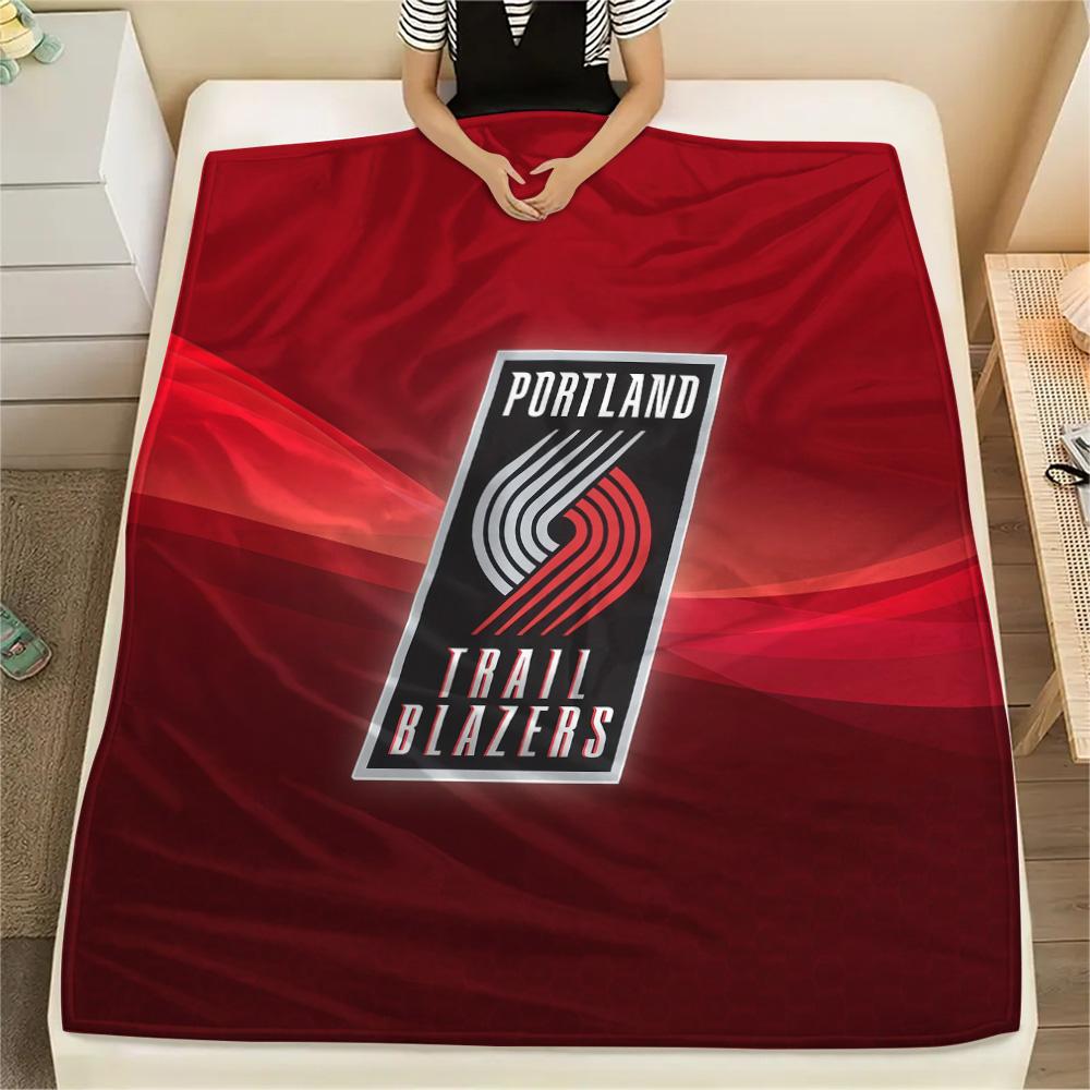 Portland Trail Blazers Flannel Blanket, High quality Comfortable for All Seasons, Home Decor, Warmth and Comfort