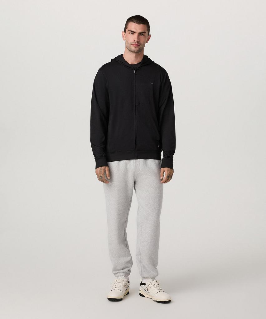 [Men'S] Ponto Full Zip Hoodie_Black Vr16120009
