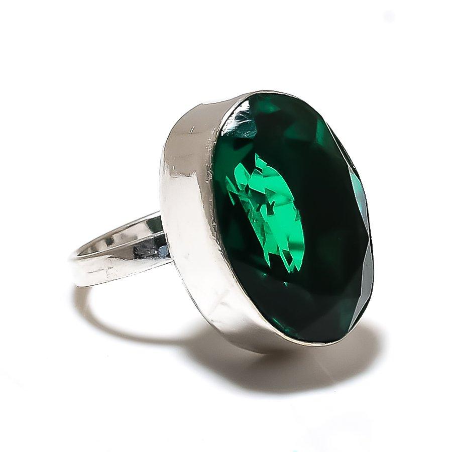 Chrome Diopside Handmade 925 Sterling Silver Jewelry Ring Size 9 b2G90