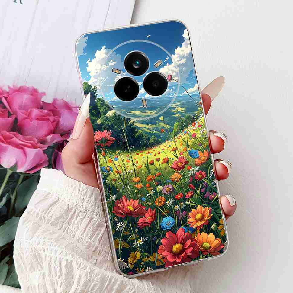 Чехол для Realme 14 Pro 5G RMX5056 Новый модный стиль Мягкий силиконовый чехол из ТПУ для Realme 14Pro+ 14Pro Plus 5G RMX5051 Защитный корпус-бампер