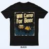 Funny Beer Lover Drink Graphic Men's Gift Humor BBQ Camping T-Shirt